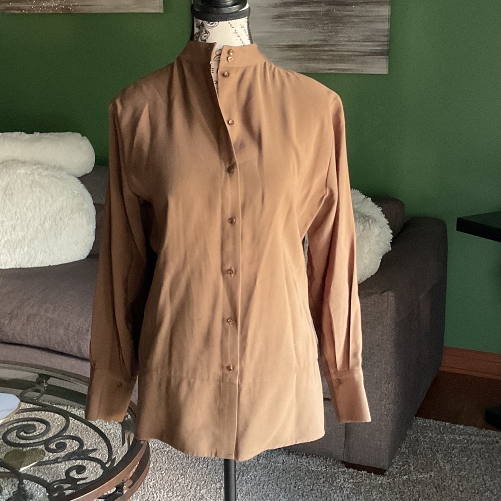 Christina Karin Tan Blouse, Size XS